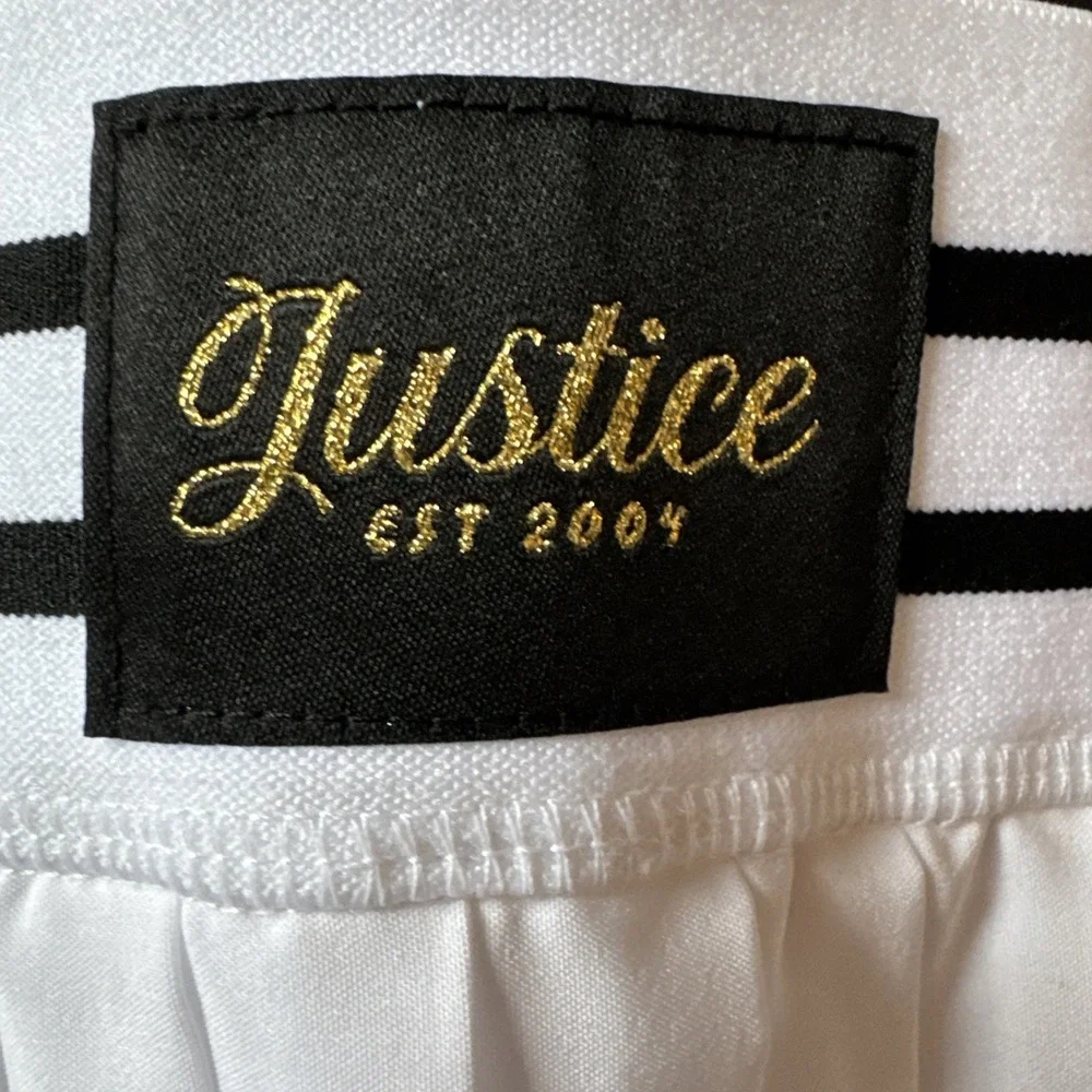 2 Justice Skort Skirt Girls Medium 10 Pleated Built In Shorts Tech Pocket